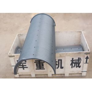 China 800mm Diameter Lebus Grooved Drum Sleeves High Polymer Gray wholesale