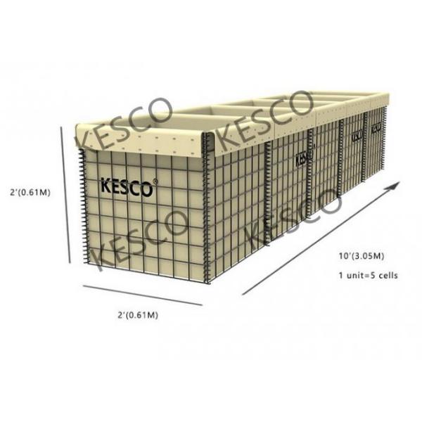 HESCO MIL 5 Series Military Sand Wall Hesco Barriers Zinc -5% Aluminum Alloy Wire