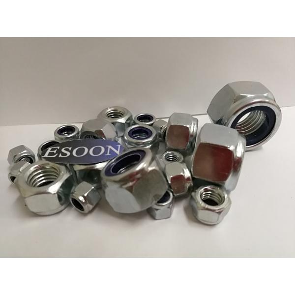 M6-M20 SIZE,DIN982 Prevailing torque nuts with nonmetalic insert,ISO 7040; CSN 21492; UNI 7473,Zinc Plated