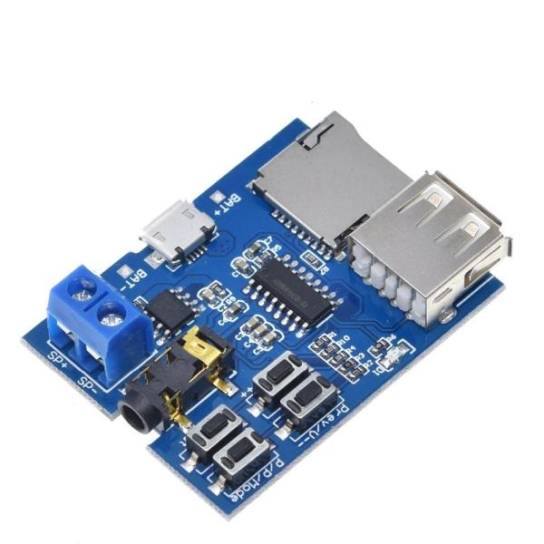 TF Card U Disk MP3 Format Decoder Board Module Amplifier Decoding Audio Player