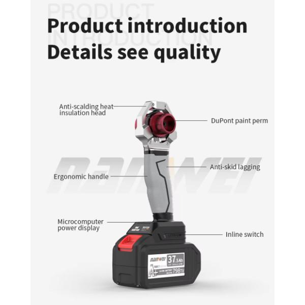 Firm Connection 90 Degree Turn Lithium Water Electric Pipe Welding Machine High Efficiency Wireless Hydropower Engineering Plastic 21v 340 Degrees