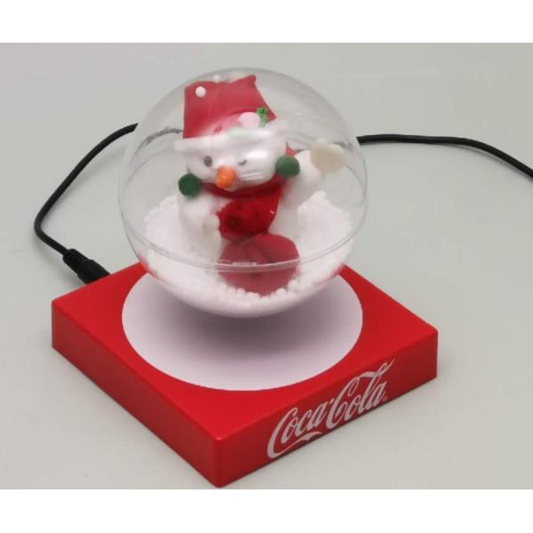 360 rotating square base magnetic levitation floating gift toys ornament bear transparent ball display stands