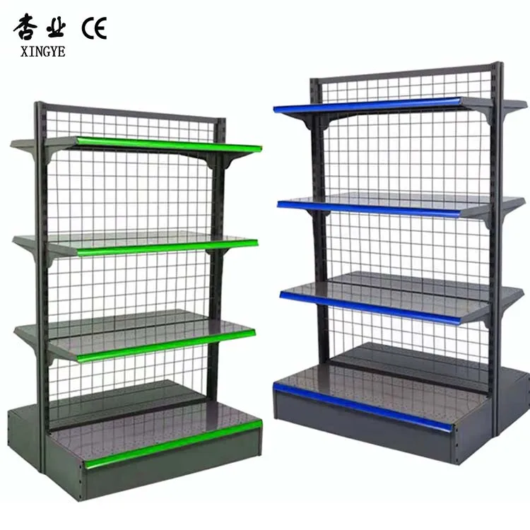 Factory customized color size estanteras tienda equipment mini supermarket racks supermarket shelf