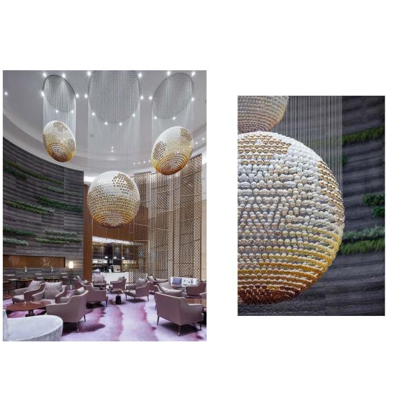 Custom Lighting Fixtures Art Glass Large Foyer Chandelier Lighting OEM ODM