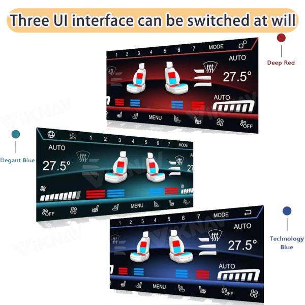 Viknav Car Climate Control For BMW X1 2016-2022 AC Panel Air Conditioning Screen LCD Digital Display