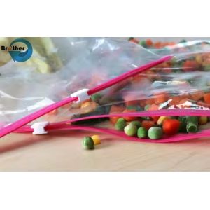 Custom Printed Resealable Plastic Zipper (Freezer) Bags, Waterproof, Clear, Food