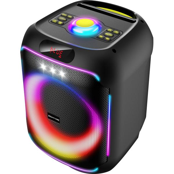 60W Portable Party Speaker with LED Lighting and Bluetooth Connectivity for Unforgettable Party Sound Experience