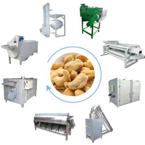 China 200kg Output Cashew Nut Machine Dry Type Motor Peeling Food Production Line on sale