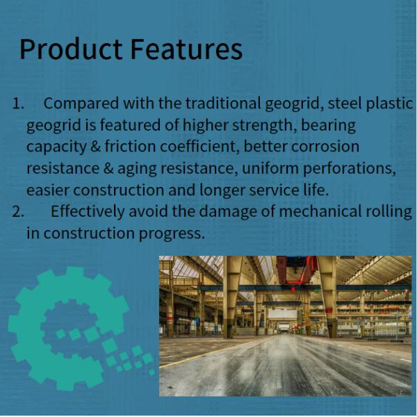 Black Steel Plastic Weled Geogrid Reinforcement for Modern Road Construction