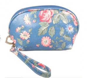 China Custom PVC Leather Cosmetic Bag ,  SGS Stylish Makeup Bag For Girls wholesale