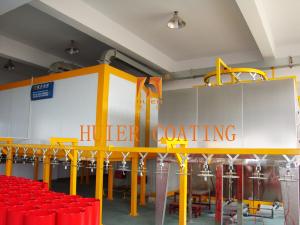 Customize Coating Color Automated Powder Coating Line Chain / Mesh Belt Conveyor Type
