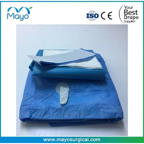 Sterile Nonwoven Blue TUR Drape Set for Urologic Surgery