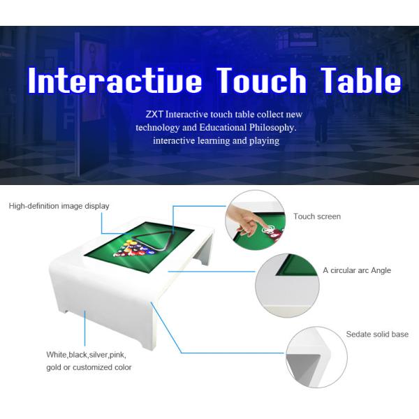 Financial Totem Top Touch Lcd Screen Kiosk , Bookstores Touch Screen Conference Table