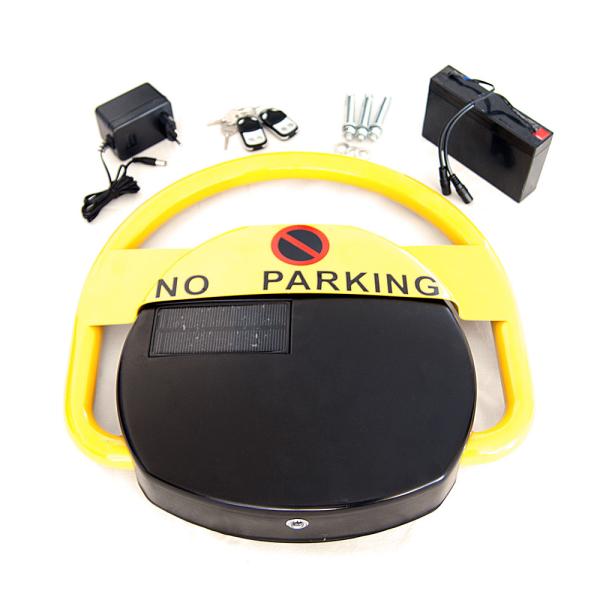 Quality 390mm Rising Car Parking Lock Rechargeable Battery Solar Panel IP65 for sale