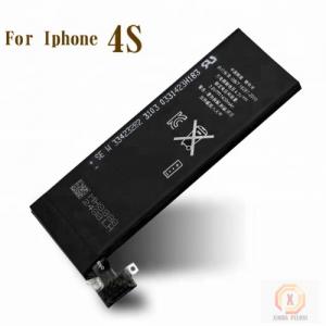 China Apple spare parts Battery For Iphone 4 S AAA Grade 3.8 V 1430 mAh 4S Factory 100% Test 0 cycle OEM Replacement Repair wholesale