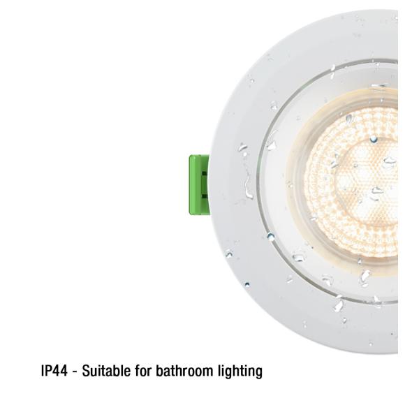 IP44 SMD 6W Dimmable LED Downlights 220V-240V Tiltable Waterproof