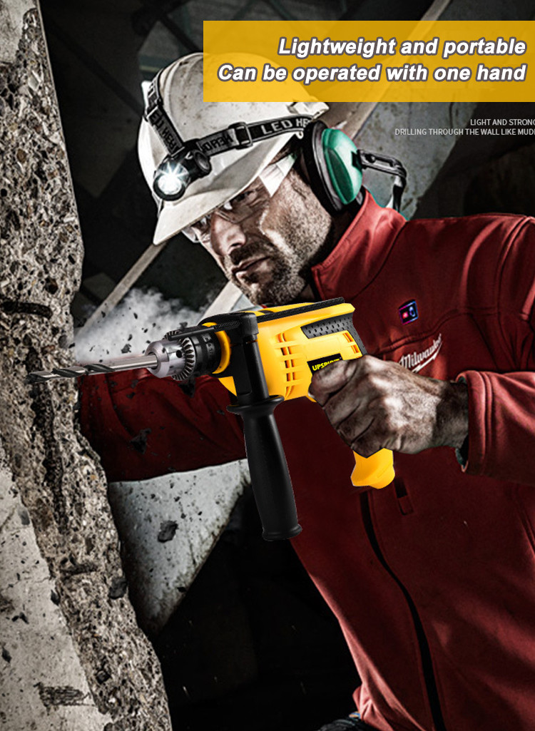 220V Electric Wired Drill Driver Corded Multi Speed For Household