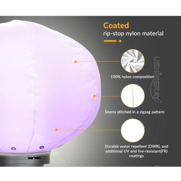 200W Mobile Lighting Tower Colorful Lighted Balloons For Party Event