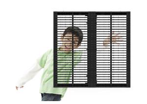 China P3.91 Transparent LED Screens Dustproof HD Digital Signage SMD1921 on sale