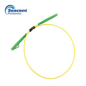 China LC LC Simplex Fiber Optic Patch Cord , MM50/125 Om3 Patch Cord APC Polish on sale
