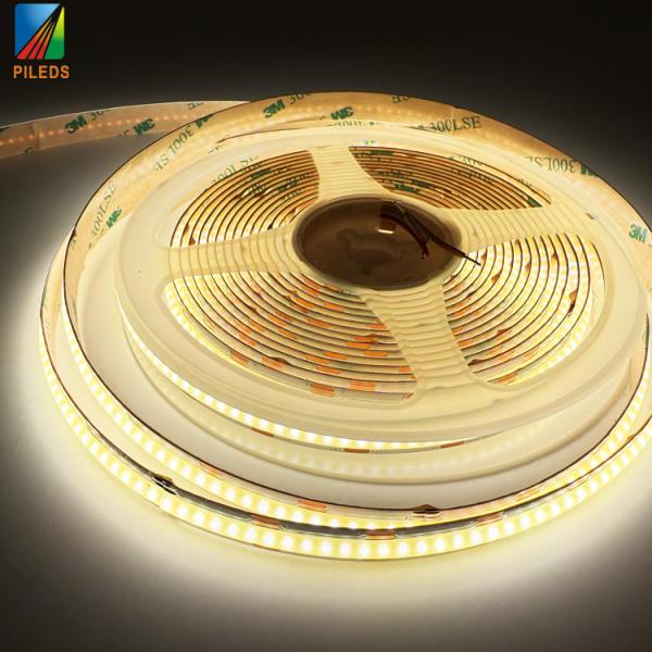 624led/m 24V 14W/m Dual White COB Led Strip CCT Tunable 2700K to 6500K Cri 90 Color Temperature Adjustable