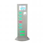 China Free Charge Metal Cell Phone Charging Stations Advertising Kiosk With Different Languages UI wholesale