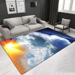 Landscape Pattern 3D Polyester Fiber Living Room Carpet Hotel Center Rugs
