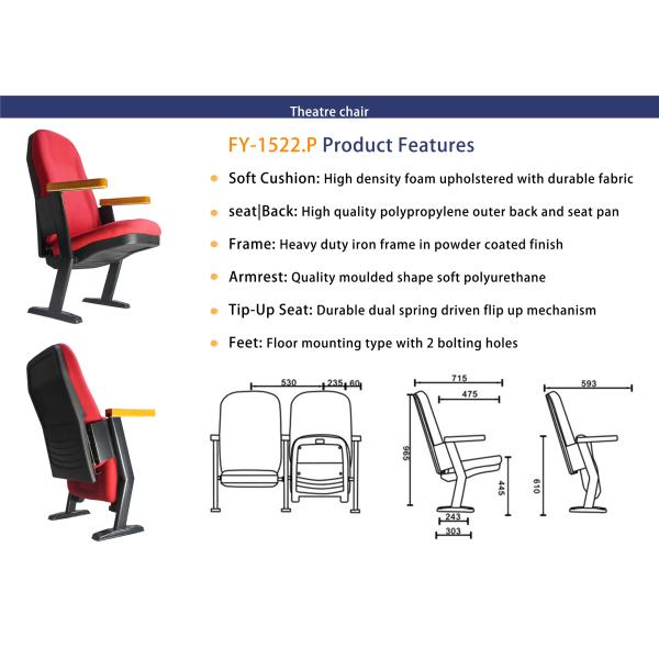 ISO Certified Comfortable Modern Theater Seating Solutions For Indoor Events