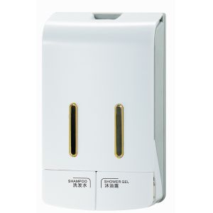 China Bathroom ABS 350ml Double Soap Dispenser Wall Mounted on sale