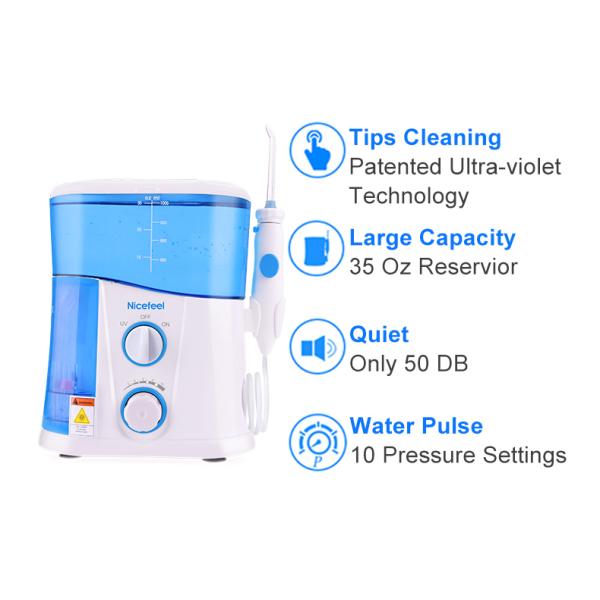 7pcs Nozzles Countertop Water Flosser