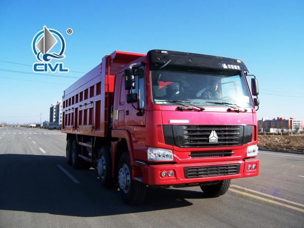 Quality Man Diesel Howo ZZ3317N3067W 8x4 40Ton Dumper Tipper Dump Truck 12 Wheels Dump truck  Red color for sale