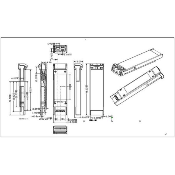 10Gb/S XFP 850nm 300M 10G SR/SW XFP Optical Transceiver DOM