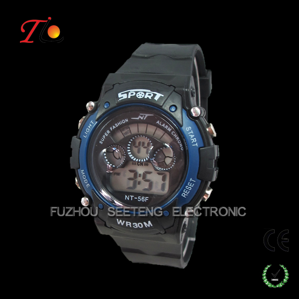 Cheap watch for children and colorful case and digital watch for pormotion