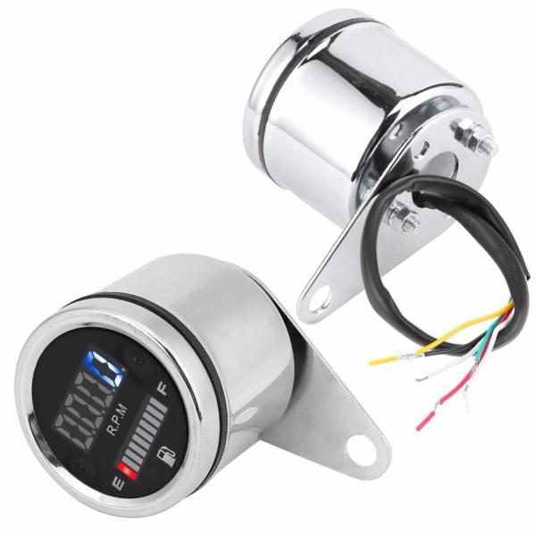 93*70*61mm 2 In 1 Motorcycle Meter Modified DC12V Led Fuel Gauge