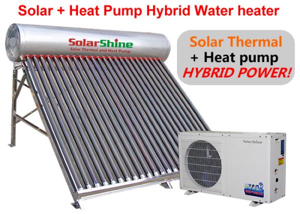 Quality Pressurized Solar Heat Pump Water Heater , Rooftop Solar Water Heater For Home for sale