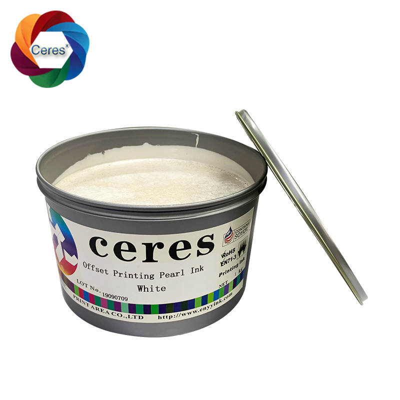 Gravure Gold White Paper Ink 1kg Can Security 3D Stereo Pearl Ink Offset Printing