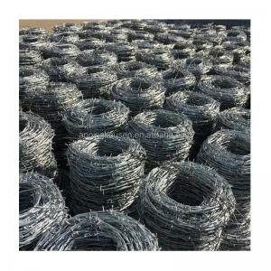 China Wire Material Galvanized Steel Wire Supply Galvanized Barbed Wire 2.0mm/2.5mm 50kg 25kg on sale