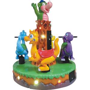 China 4 Seats Carousel Kiddie Ride , Horse Carousel Ride Durable Painting wholesale