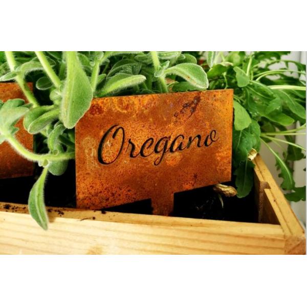 1.5-2mm Corten Steel Metal Herb Signs