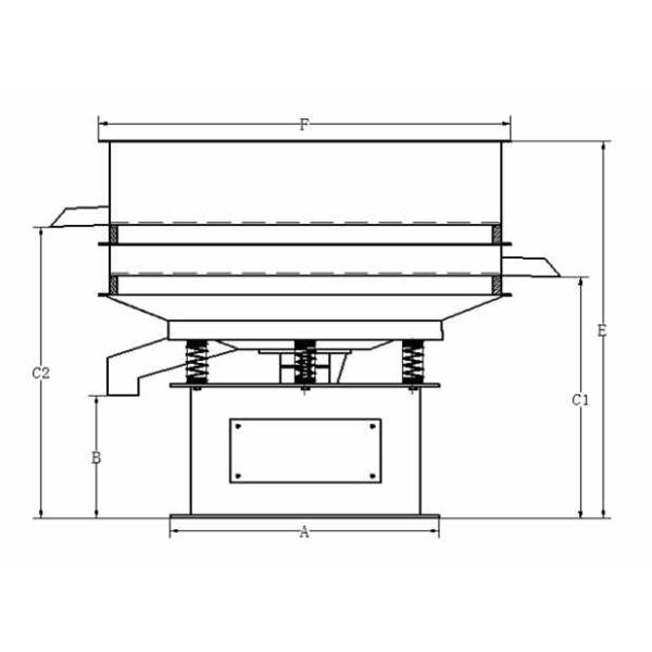 Durable Circular Vibrating Screen Oil Paint Vibrating Filter Screening Machine