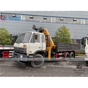 Dongfeng 6x4 Cargo Truck Mounted Folding Boom Crane 12tons