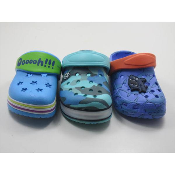 EU Size Blue/Navy EVA Injected Garden Shoes For Kids