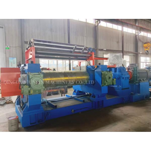 Two Roll Rubber Mixing Mill 610mm Roll Diameter PLC Automated Control
