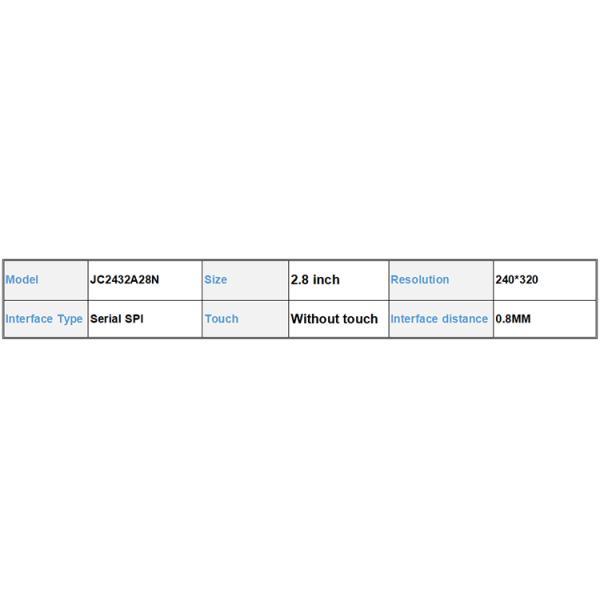 320x240 2.8 Inch Ips Screen ILI9341V 2.8" SPI LCD Module Display Screen