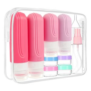 China Cosmetic Shampoo Silicone Travel Toiletry Bottles Kit 16 Pack TSA Approved wholesale
