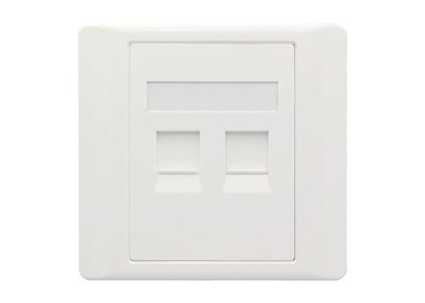 Quality Single Port LAN Cable Rj45 Face Plate , 1 To 6 Ports Network Panel Cable Management Accessories for sale
