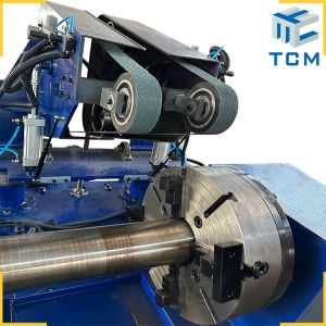 Steel cylinder external polishing machine pipe tube exterior polisher