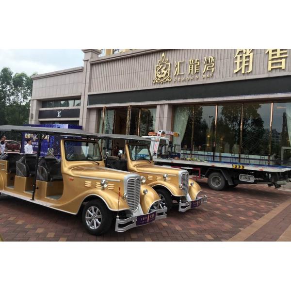 Custom 11 Seater Antique Electric Cars Sightseeing Vehicle For Airport Reception