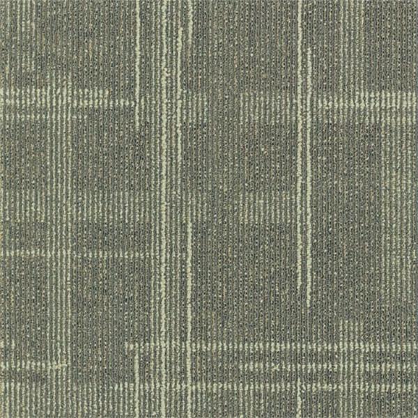 Modern grid pattern 1/12 inch pp floor carpet tile