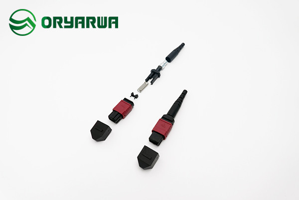 OM4 40 100G Male MPO Fiber Connector 3.0mm Trunk 12C ISO9001